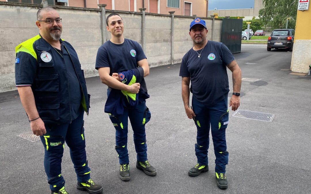 Emergenza alluvione, tre volontari della Protezione Civile Cinisello Balsamo in Emilia Romagna